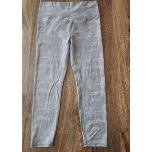 Vuori Pants Womens XL Gray Camo High Waist Leggings Zip Pocket Athletic VW444